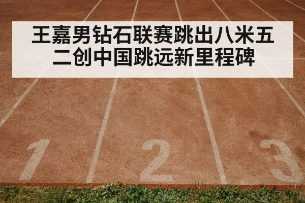 王嘉男钻石联赛跳出八米五二创中国跳远新里程碑